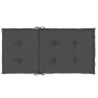 Cojines silla respaldo bajo 4 ud tela gris antracita melange de vidaXL, Cojines para sillas y sofás - Ref: Foro24-4002443, Pr...
