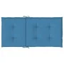 Cojines silla respaldo bajo 2 ud tela azul melange 100x50x4 cm de vidaXL, Cojines para sillas y sofás - Ref: Foro24-4002457, ...