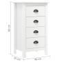 Mesita de noche Hill madera maciza de pino blanco 46x35x49,5 cm de vidaXL, Aparadores - Ref: Foro24-288912, Precio: 114,51 €,...
