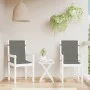 Cojines para silla respaldo bajo 2 ud tela gris oscuro melange de vidaXL, Cojines para sillas y sofás - Ref: Foro24-4002448, ...
