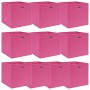 Cajas de almacenaje 10 uds tela rosa 32x32x32 cm de vidaXL, Cestas para almacenaje - Ref: Foro24-288347, Precio: 51,61 €, Des...