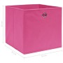 Cajas de almacenaje 10 uds tela rosa 32x32x32 cm de vidaXL, Cestas para almacenaje - Ref: Foro24-288347, Precio: 51,61 €, Des...