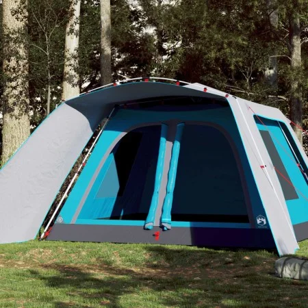 Tienda familiar con porche 9 personas apertura rápida azul de vidaXL, Tiendas de campaña - Ref: Foro24-4004214, Precio: 310,6...