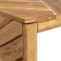 Mesa de centro madera maciza de teca erosionada 110x35x38 cm de vidaXL, Mesas de centro - Ref: Foro24-326174, Precio: 108,88 ...