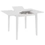 Mesa de comedor extensible MDF blanca (80-120)x80x74 cm de vidaXL, Mesas de cocina y de comedor - Ref: Foro24-247626, Precio:...