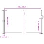 Toldo lateral retráctil terracota 140x500 cm de vidaXL, Sombrillas - Ref: Foro24-4004423, Precio: 118,25 €, Descuento: %