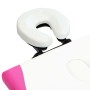 Camilla de masaje plegable 2 zonas aluminio blanco y rosa de vidaXL, Mesas de masaje - Ref: Foro24-110234, Precio: 169,21 €, ...