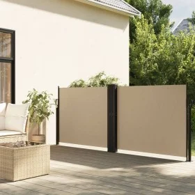 Toldo lateral retráctil beige 140x600 cm de vidaXL, Sombrillas - Ref: Foro24-4004615, Precio: 119,27 €, Descuento: %