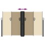 Toldo lateral retráctil beige 140x600 cm de vidaXL, Sombrillas - Ref: Foro24-4004615, Precio: 121,77 €, Descuento: %