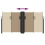 Toldo lateral retráctil gris taupe 120x1200 cm de vidaXL, Sombrillas - Ref: Foro24-4004799, Precio: 111,47 €, Descuento: %