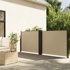 Beige retractable side awning 100x600 cm by vidaXL, Umbrellas - Ref: Foro24-4004585, Price: 105,03 €, Discount: %