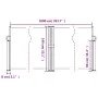 Dark green retractable side awning 140x1000 cm by vidaXL, Umbrellas - Ref: Foro24-4004725, Price: 127,50 €, Discount: %