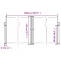 Toldo lateral retráctil verde oscuro 140x1000 cm de vidaXL, Sombrillas - Ref: Foro24-4004725, Precio: 129,60 €, Descuento: %
