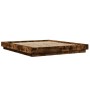 Estructura cama con luces LED madera roble ahumado 150x200 cm de vidaXL, Camas y somieres - Ref: Foro24-3281095, Precio: 192,...