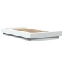 Estructura de cama con LED madera ingeniería blanco 90x200 cm de vidaXL, Camas y somieres - Ref: Foro24-3281119, Precio: 161,...