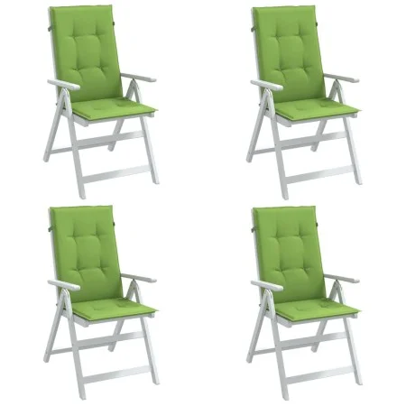 Cojines silla respaldo alto 4 uds tela verde melange 120x50x4cm de vidaXL, Cojines para sillas y sofás - Ref: Foro24-4002428,...