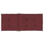 Cojines para silla respaldo alto 4 uds tela rojo tinto melange de vidaXL, Cojines para sillas y sofás - Ref: Foro24-4002440, ...