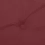 Cojines para silla respaldo alto 4 uds tela rojo tinto melange de vidaXL, Cojines para sillas y sofás - Ref: Foro24-4002440, ...