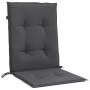 Cojines silla respaldo bajo 2 ud tela gris antracita melange de vidaXL, Cojines para sillas y sofás - Ref: Foro24-4002442, Pr...