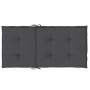 Cojines silla respaldo bajo 2 ud tela gris antracita melange de vidaXL, Cojines para sillas y sofás - Ref: Foro24-4002442, Pr...