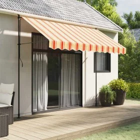 Tela de cenefa de toldo de repuesto rayas amarillo naranja 3 m de vidaXL, Toldos - Ref: Foro24-367792, Precio: 13,53 €, Descu...