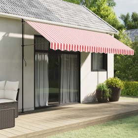 Tela de cenefa de toldo de repuesto rayas rojo y blanco 4 m de vidaXL, Toldos - Ref: Foro24-367800, Precio: 14,69 €, Descuent...