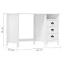 Escritorio Hill con 3 cajones madera de pino 120x50x74 cm de vidaXL, Escritorios - Ref: Foro24-288996, Precio: 136,33 €, Desc...