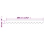 Tela de cenefa de toldo de repuesto rayas antracita blanca 3 m de vidaXL, Toldos - Ref: Foro24-367786, Precio: 13,24 €, Descu...