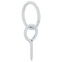 Anillas de enganche con tornillos de ojo 3 uds acero plateado de vidaXL, Pienso para caballos - Ref: Foro24-172471, Precio: 1...