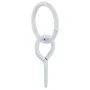 Anillas de enganche con tornillos de ojo 3 uds acero plateado de vidaXL, Pienso para caballos - Ref: Foro24-172471, Precio: 1...