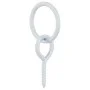 Anillas de enganche con tornillos de ojo 3 uds acero plateado de vidaXL, Pienso para caballos - Ref: Foro24-172471, Precio: 1...