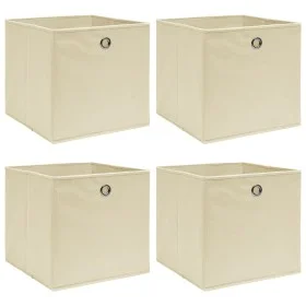 Cajas de almacenaje 4 uds tela color rema 32x32x32 cm de vidaXL, Cestas para almacenaje - Ref: Foro24-288357, Precio: 25,22 €...