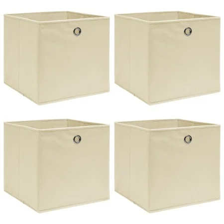 Cajas de almacenaje 4 uds tela color rema 32x32x32 cm de vidaXL, Cestas para almacenaje - Ref: Foro24-288357, Precio: 25,22 €...