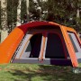 Tienda familiar con porche 9 personas apertura rápida naranja de vidaXL, Tiendas de campaña - Ref: Foro24-4004215, Precio: 29...