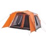 Tienda familiar con porche 9 personas apertura rápida naranja de vidaXL, Tiendas de campaña - Ref: Foro24-4004215, Precio: 29...