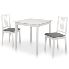 Juego de muebles de comedor 3 piezas MDF blanco de vidaXL, muebles para cocinas y comedores - Ref: Foro24-276395, Precio: 336...