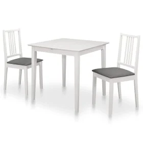 Juego de muebles de comedor 3 piezas MDF blanco de vidaXL, muebles para cocinas y comedores - Ref: Foro24-276395, Precio: 317...