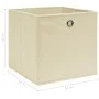 Cajas de almacenaje 4 uds tela color rema 32x32x32 cm de vidaXL, Cestas para almacenaje - Ref: Foro24-288357, Precio: 25,22 €...