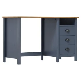 Escritorio Hill con 3 cajones madera de pino gris 120x50x74 cm de vidaXL, Escritorios - Ref: Foro24-288997, Precio: 134,77 €,...
