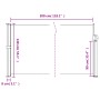 Toldo lateral retráctil blanco 140x300 cm de vidaXL, Sombrillas - Ref: Foro24-4004301, Precio: 99,26 €, Descuento: %