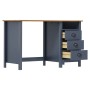 Escritorio Hill con 3 cajones madera de pino gris 120x50x74 cm de vidaXL, Escritorios - Ref: Foro24-288997, Precio: 137,36 €,...