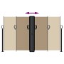 Toldo lateral retráctil gris taupe 140x600 cm de vidaXL, Sombrillas - Ref: Foro24-4004619, Precio: 121,77 €, Descuento: %