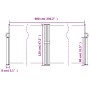 Toldo lateral retráctil gris taupe 120x600 cm de vidaXL, Sombrillas - Ref: Foro24-4004604, Precio: 116,22 €, Descuento: %
