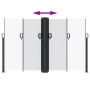 Toldo lateral retráctil blanco 160x600 cm de vidaXL, Sombrillas - Ref: Foro24-4004631, Precio: 130,51 €, Descuento: %