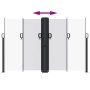 Toldo lateral retráctil blanco 160x1200 cm de vidaXL, Sombrillas - Ref: Foro24-4004826, Precio: 151,48 €, Descuento: %