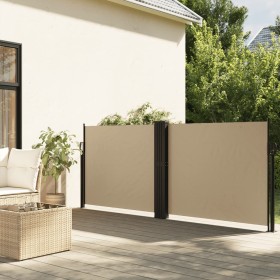 Toldo lateral retráctil beige 140x1000 cm de vidaXL, Sombrillas - Ref: Foro24-4004720, Precio: 129,60 €, Descuento: %
