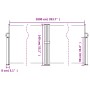 Toldo lateral retráctil beige 140x1000 cm de vidaXL, Sombrillas - Ref: Foro24-4004720, Precio: 129,60 €, Descuento: %