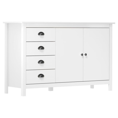 Mesita de noche Hill madera maciza de pino blanco 130x40x80 cm de vidaXL, Aparadores - Ref: Foro24-288932, Precio: 170,21 €, ...