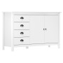 Mesita de noche Hill madera maciza de pino blanco 130x40x80 cm de vidaXL, Aparadores - Ref: Foro24-288932, Precio: 170,21 €, ...