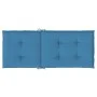 Cojines silla respaldo alto 6 uds tela azul melange 120x50x4 cm de vidaXL, Cojines para sillas y sofás - Ref: Foro24-4002426,...